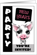 Year of Pig Chinese New Year Party Invitation card