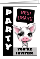 Year of Pig Chinese New Year Party Invitation Business card