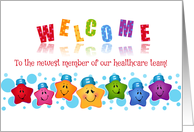 Smiling Stars New Healthcare Team Member Welcome card