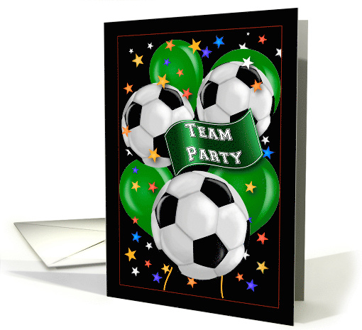 Soccer Team Party Invitations card (1517798)