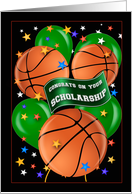 Basketball Scholarship Congratulations card