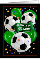 Soccer Coach Thank You card