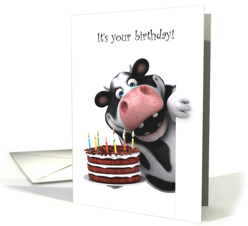 Cow Humor Birthday card (1528682)