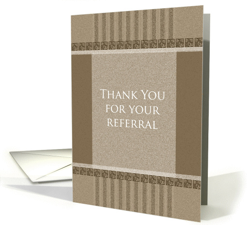 Business Thank You For Referral  card (155366)