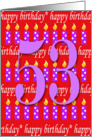 53 Years Old Lit Candle Happy Birthday card