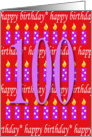 100 Years Old Lit Candle Age Specific Birthday Card