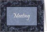Business meeting Announcement Invitation Marble Card