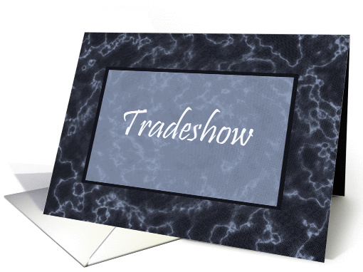Tradeshow Announcement Marble card (172431)