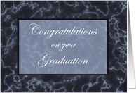 Congratulations Graduation Marble Card