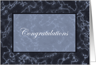 Congratulations Marble Card