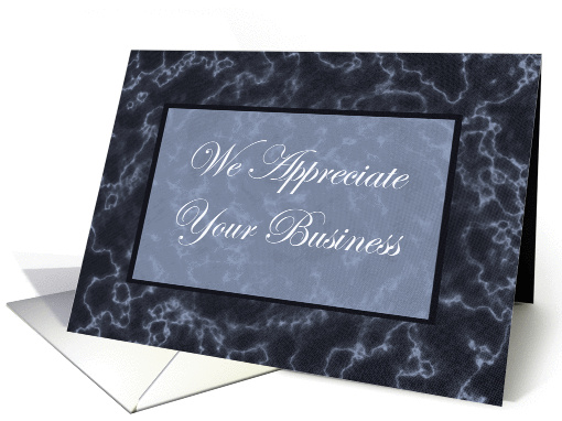 Business Customer Appreciation Marble card (172466)