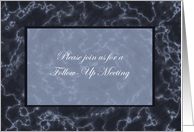 Follow Up MeetingMarble Card