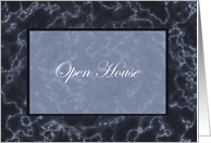 Open House Invitation Announcement Marble Card