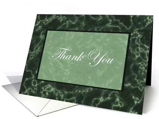 Thank You Green Marble card (172485)