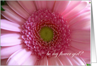 Flower Girl Invitation Pink Flower card