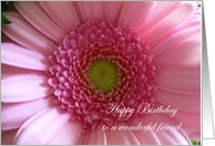 Friend Birthday Pink Flower card