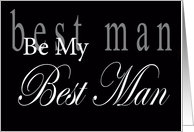 Be My Best Man Lettering card