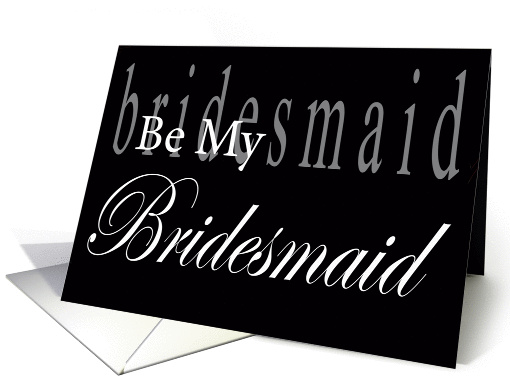 Be My Bridesmaid Lettering card (192698)