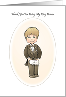 Thank You Ring Bearer Wedding Attendant Thank You Card