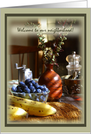 Welcome To Our Neighborhood Cards Fruit Still Life card