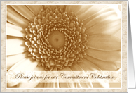  Commitment Celebration Sepia Antique Flower card