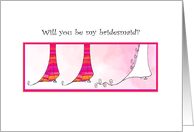 Here Comes The Bride Bridesmaid Invitations card