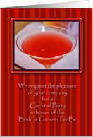 Pre-Wedding Cocktail Party Invitations card