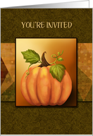 The Great Pumpkin Autumn Invitations card