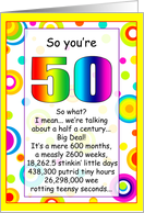 50th Birthday Humorous Cards