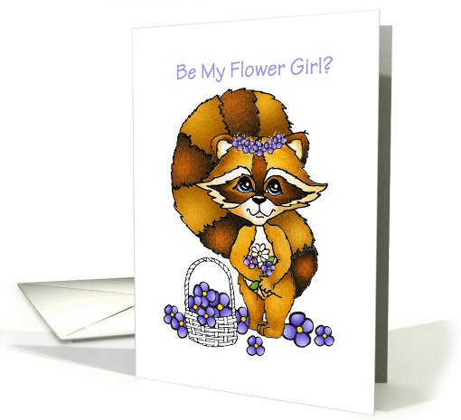 Little Raccoon Bridesmaid Wedding Invitation card (271418)