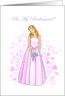 Elegant Be My Bridesmaid Invitations card