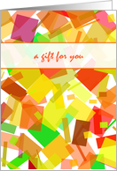 Bright Fall Colors General Gift For You Cards