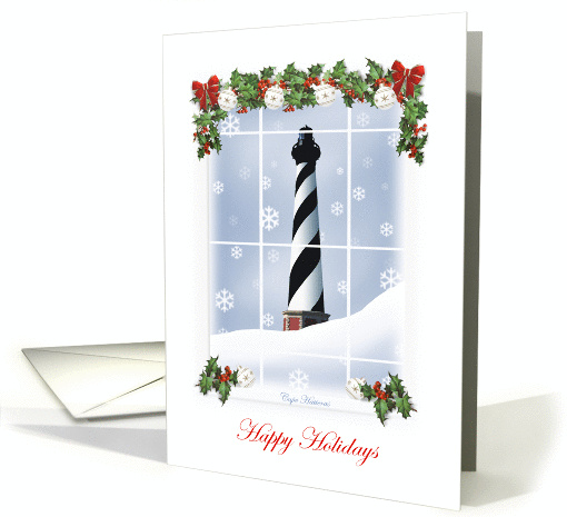 Happy Holidays Cape Hatteras Lighthouse Christmas Cards... (285504)