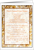 Tam’s Caramel PopCorn Recipe Cards