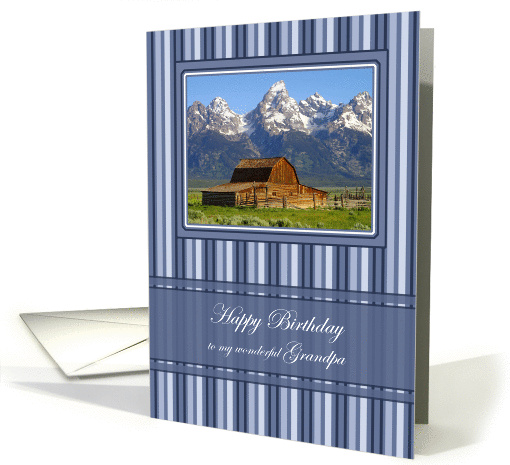 Barn Scene Happy Birthday for Grandpa card (289632)