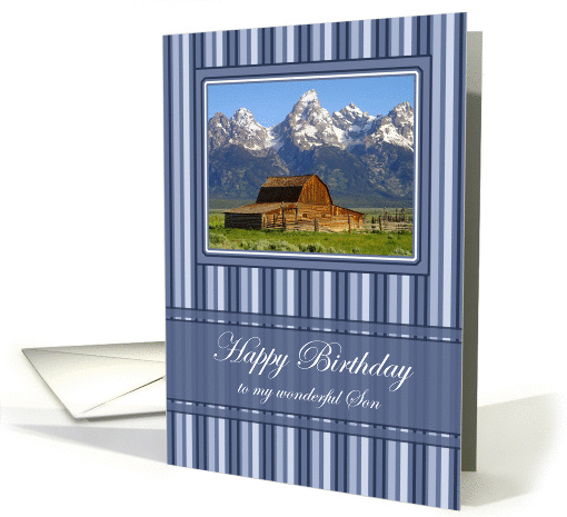 Barn Scene Happy Birthday for Son card (289658)