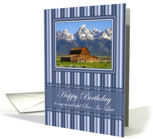 Barn Scene Happy Birthday for Son In Law card (289664)