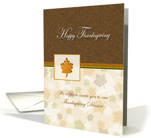 Thanksgiving Dinner Invitations card (289952)