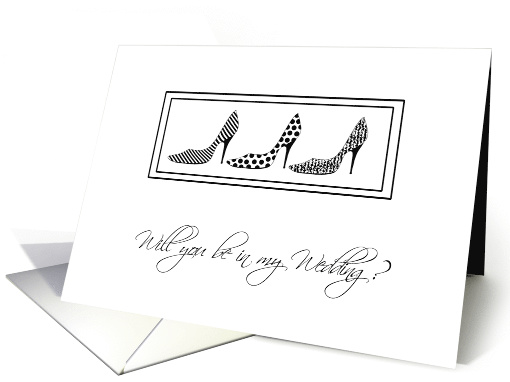 Fun Shoes Be In My wedding? Wedding Attendant Invitations card