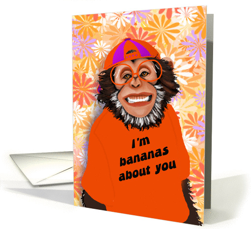 Humorous Monkey Valentine's Day card (326669)