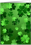 Shamrocks St Patricks Day Cards Paper Greeting Cards