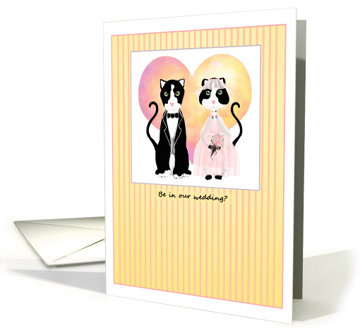 Happy Cats Wedding Attendant Invitations Paper card (391725)