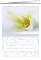 Elegant Daughter Bridesmaid Invitations Wedding Attendants Cards Paper Greeting Cards