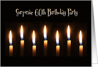 Surprise 60th Birthday Party Invitations Paper Greeting Cards