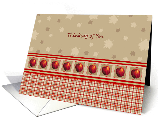 Apple Themed Thinking of You Cards  Paper card (497817)