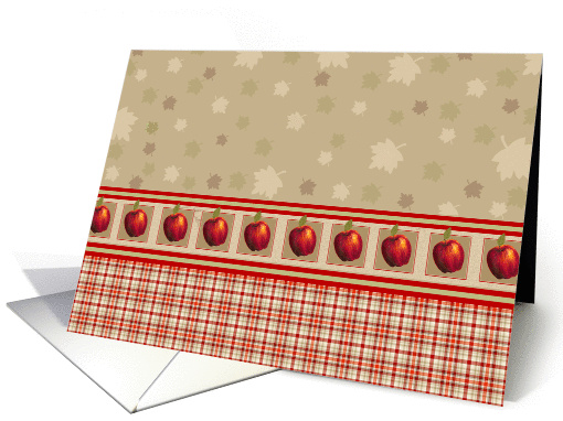 Apple Themed Blank Note Cards  Paper card (497818)