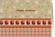 Apple Themed Happy Autumn Note Cards Paper Greeting Cards