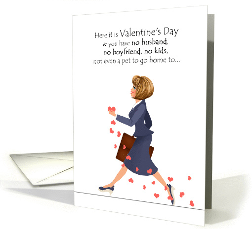 No Ties That Bind Humor Anti Valentine's Day card (543549)