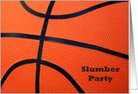 Basketball Themed Slumber Party Invitations Cards Sports Related card