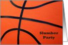 Basketball Themed Slumber Party Invitations Cards Sports Related card